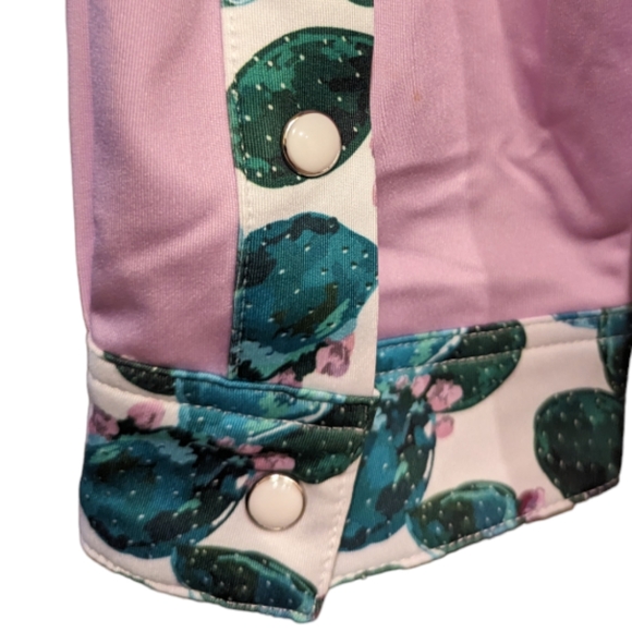 RANCH DRESS'N Fallon Taylor "Morgan" cactus Performance Rodeo Cowgirl shirt sz3X - Picture 16 of 16